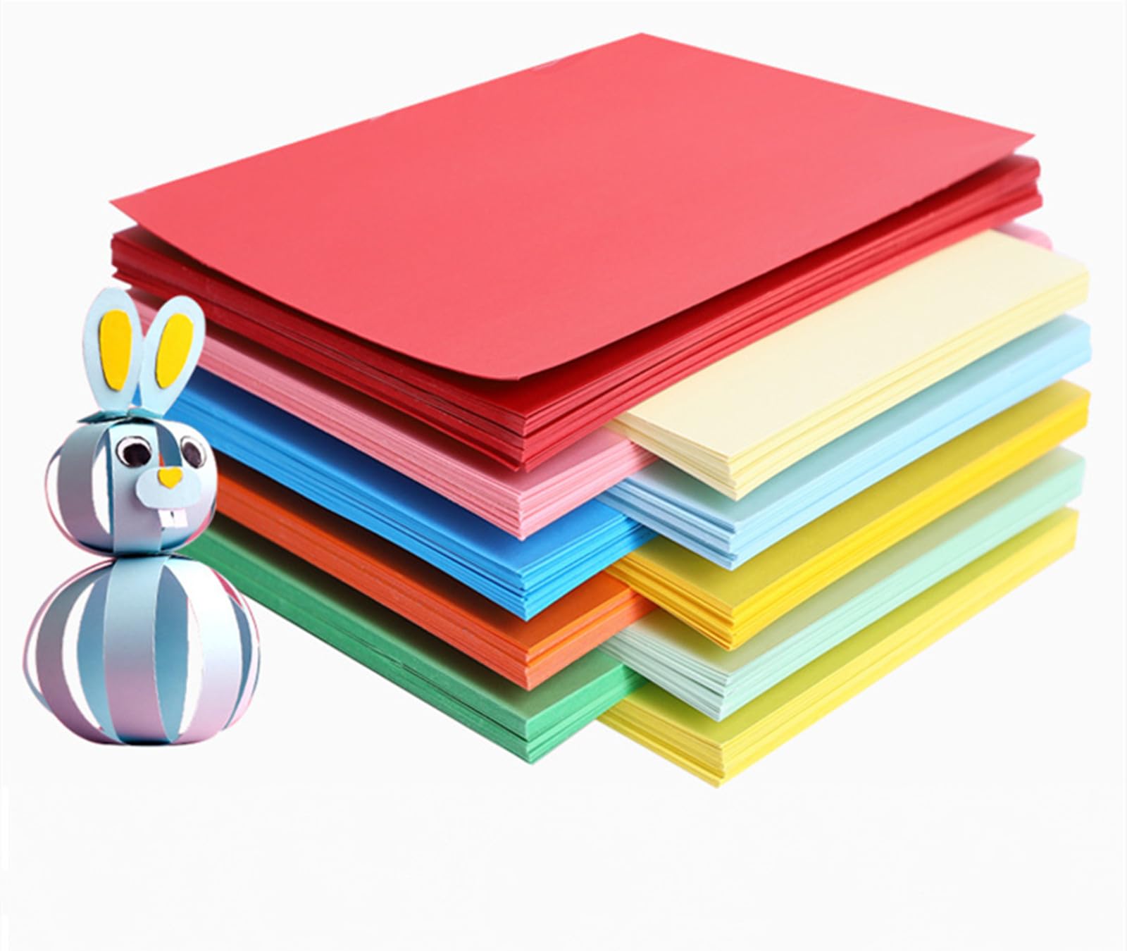 50 Sheets Pack Coloured Card A4 , 180gsm, 10 Assorted Colours , Perfect for Drawing Sketching, Folding Paper, Creative Art