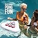 Play Platoon H2PONG Inflatable Party Pong Racks, Includes 5 Ping Pong Balls - Floating Pool Party Game Float Set