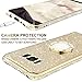 OCYCLONE Galaxy S8 Case, Glitter Luxury Cute Phone Case for Women Girls with Kickstand, Bling Diamond Rhinestone Bumper with Ring Stand Compatible with Galaxy S8 Case for Girl Women - Gold