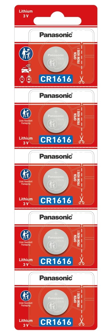 CR1616 3V Lithium Battery 2PACK X (5PC) = 10 Single Use Batteries