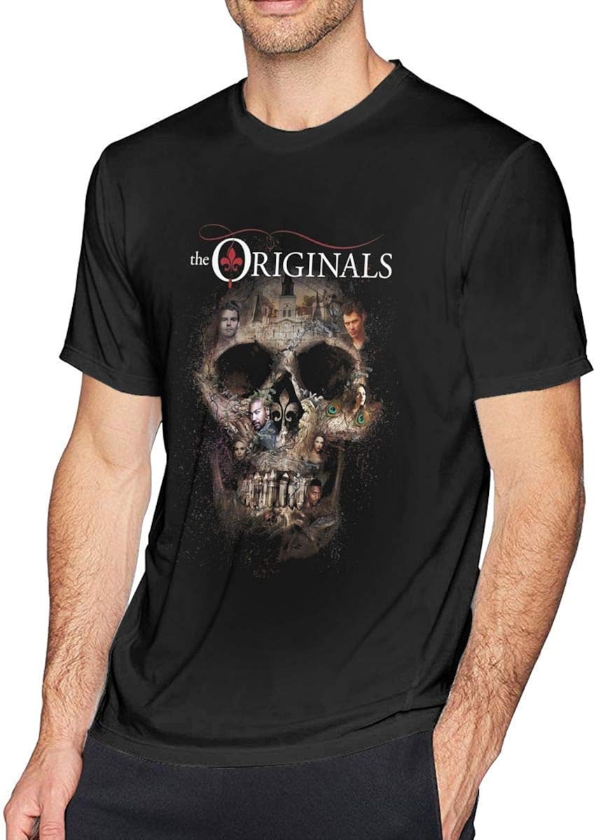 VJSDIUD The Vampire Diaries T Shirt Men Shirt Cotton Short Sleeve