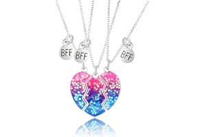 CAIYAO 2-3Pcs Cute Half Broken Heart Koala Panda Engraved BFF Pendant Necklace for Best Friend Women Girl Men Boy Lovely Love Heart Animal Necklace Friendship Jewelry Birthday Gift