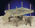 Penn Plax Large Turtle Pier For Use In and Out Of Water Basking Platform For Small Reptiles