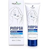 Equal Health Pimpsa Acne Face Wash with Salicylic Acid, Oleanolic Acid, Tea Tree & Aloe Vera – Deep Cleansing Oil Control Facial Cleanser for Pimples, Dark Spots & Uneven Skin Tone – 2.7 oz