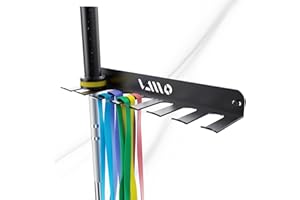 VAIIO Single Olympic Barbell Hanger,Garage Gym Bar Wall Rack,Vertical Barbell Mount Rack,Black Powder Coated,Space Saving Commercial or Home Gym Accessory,Holds Under 33mm Bar Size