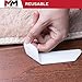 MixMatch Rug/Carpet Gripper-Holder Pads - Anti Curling Non Slip Carpet Anchors (8) - Super Sticky Reusable Rug Holders Placers Perfect for Wood, Tile & Laminate Floor Anti Slip, Rug to Rug/Carpet
