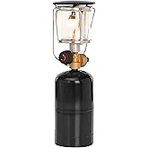 Stansport Propane Mantel Lantern – Outdoor Light with Adjustable Brightness, Carry Handle, Ventilated Hood, High-Output, Portable, for Emergency, Backpacking, Camping – Mantels Included