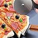 Encheng Stainless Steel Pizza Peel With Rubber Handle And Pizza Cutter Wheel & Pizza Shovel For Serving Food, 3 Pack Grilling Set Pizza Kit,11.45inch x 21inch（With Folding Handle）Kitchenware Set