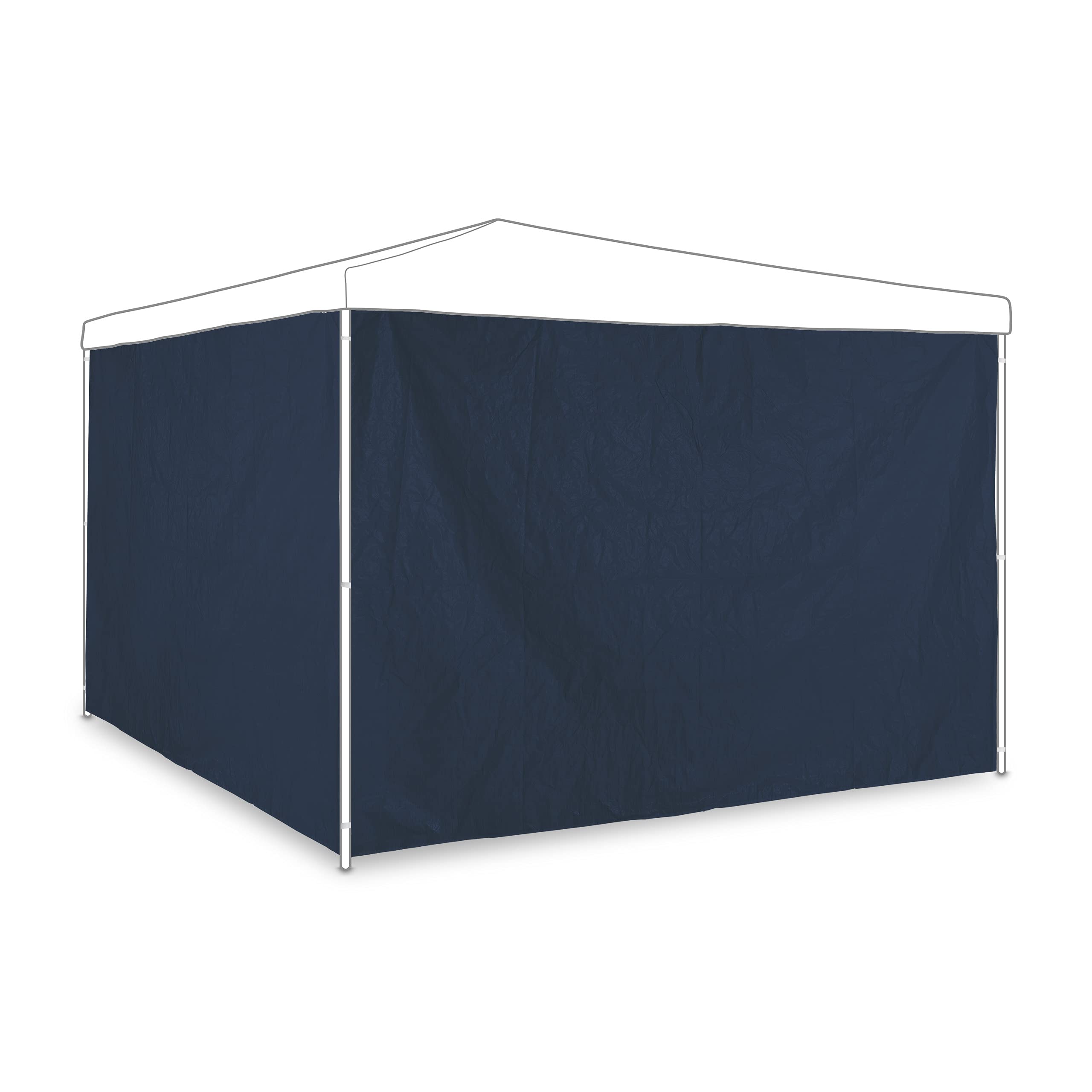 Relaxdays gazebo side panels, set of 2, marquee side wall, waterproof, PE, PVC, pergola covers, dark blue