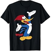 Woody Woodpecker Full Body Logo Portrait T-Shirt