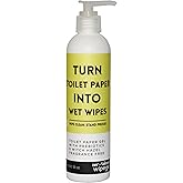 zerotaboos Wipegel | Witch Hazel Cleansing Gel with Prebiotics | Turns Toilet Paper into Gentle, Flushable Wipes | For Sensitive Skin & Daily Freshness | Up to 400 Uses | Fragrance-Free & Septic Safe