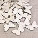 Tinksky Butterfly Wood DIY Craft Natural Wood Slices Ornament for Wedding Christmas Party Decoration 50pcs