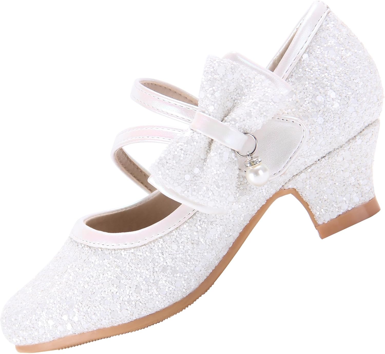Mary Jane Shoes for Girls - Flower Girls Wedding Shoes - Multi-Colors & Sizes 3-14 Years - Princess Party Pumps - High Heel Toddler Dress Shoes - Kids Dress Shoes