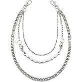 DEVPSISR Wallet Chain,Punk Trousers Pants Chains for Men Women,Pocket Chain Heavy Chain Belt Goth Accessories