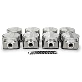 Sealed Power Piston, Speed Pro, Forged, 4.350 in Bore, 1/16 x 1/16 x 3/16 in Ring Grooves, Plus 12.10 cc, Coated Skirt