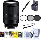 Tamron 17-70mm f/2.8 Di III-A VC RXD Lens for Sony E APS-C 25.5-105mm Equivalent Bundle w/UV CPL ND Filter Kit, Cleaning Kit,