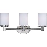 Maxim Cylinder-3 Light Modern Bath Vanity in Modern style-20.5 Inches Wide by 9.5 inches high