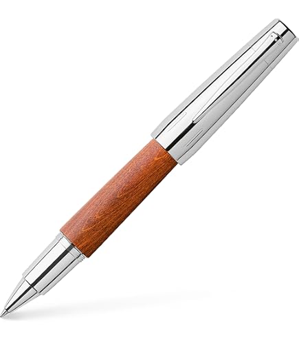 Amazon.com : Faber-Castell e-motion Wood and Chrome Ballpoint Pen