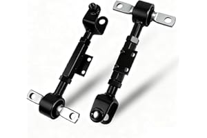 MINETPS 2Pcs 52390-S5A-A01 Rear Top Suspension Control Arm Fit for Honda Civic/Acura RSX EL 2001 2002 2003 2004 2005 2006, Adjustable Alignment Suspension Camber Control Arms Kit (Right and Left Side)