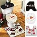Miniko Christmas Snowman Toilet Seat Cover + Rug Bathroom Mat Set Christmas Decorations, (TM) Christmas Decoration for Home Santa Toilet 3pcs/lot Seat Cover & Rug Bathroom Se Santa Claus Ornament