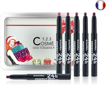 Coffret De 6 Rouge à Lèvres Mat Pour Noel Cadeau De Noël