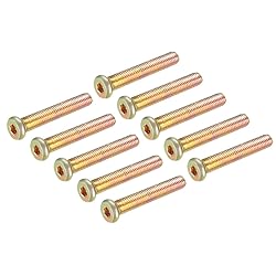 uxcell M8x50mm Furniture Screw Hex Socket Machine