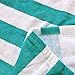 Exclusivo Mezcla 100% Cotton Cabana Striped Beach Towel Pool Towel,Caribbean Blue and White (30