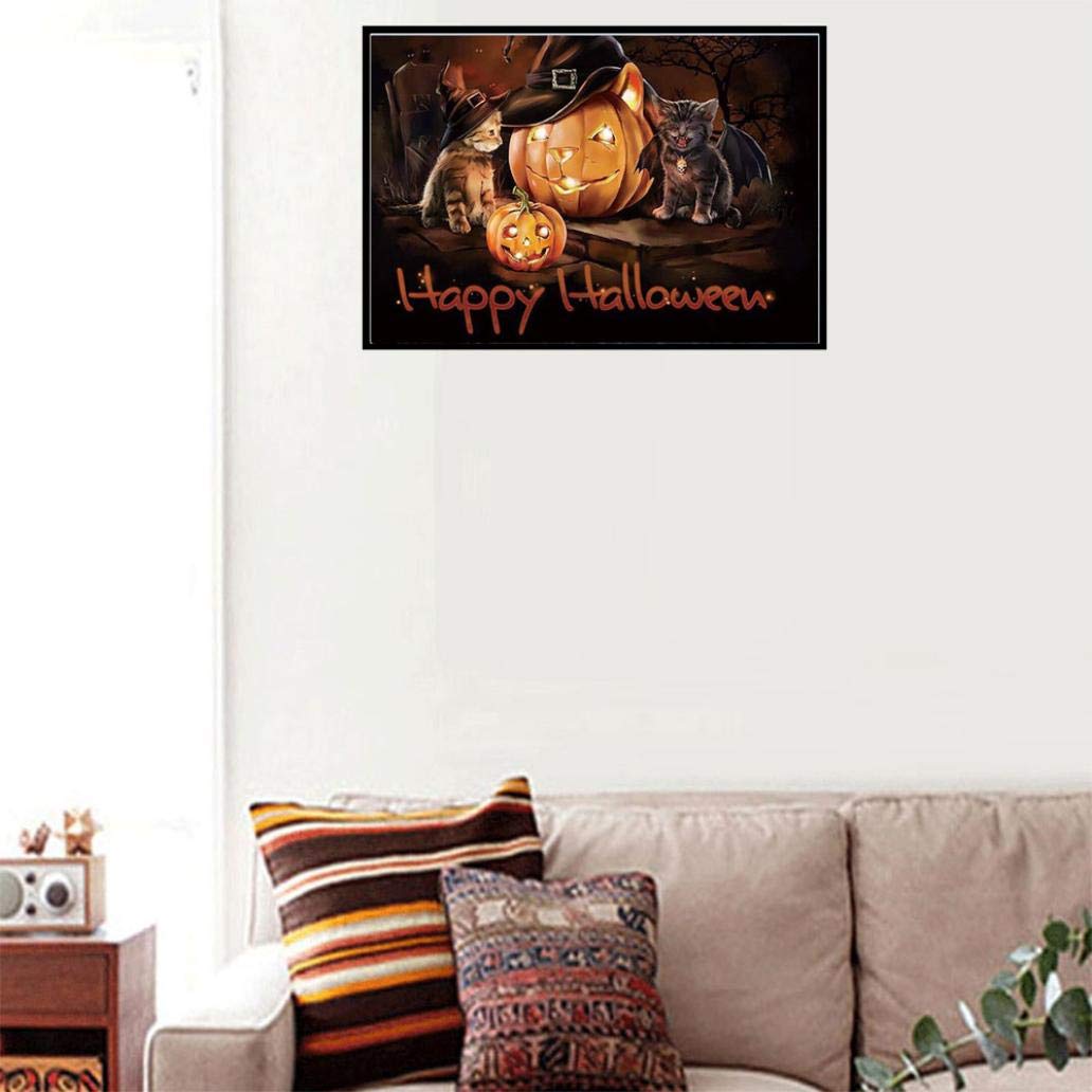 Diy 5d Halloween Pumpkin Skull Diamond Painting Jchen Tm