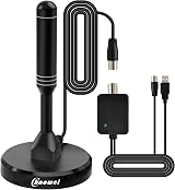 Chaowei 2025 Amplified TV Aerial with External Signal Booster 50+ Miles Range