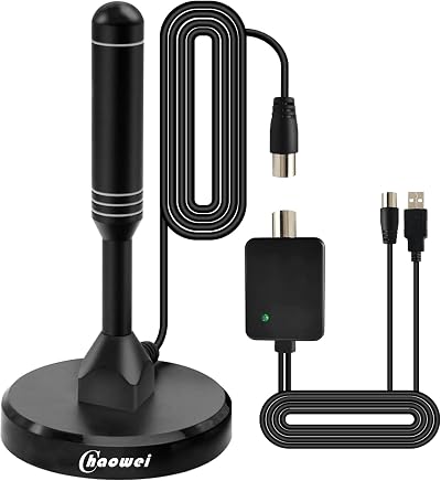 Chaowei 2025 Amplified TV Aerial with External Signal Booster 50+ Miles Range