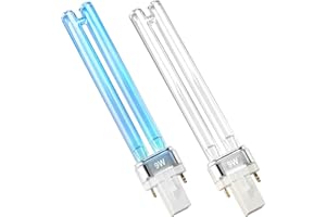 Nbbiww 9W UV PL-S9/TUV G23 Base Replacement Light Bulb for Outdoor Pond Clarifier Compatible with JUP-01 UVE9 CF400 CF500 UVC