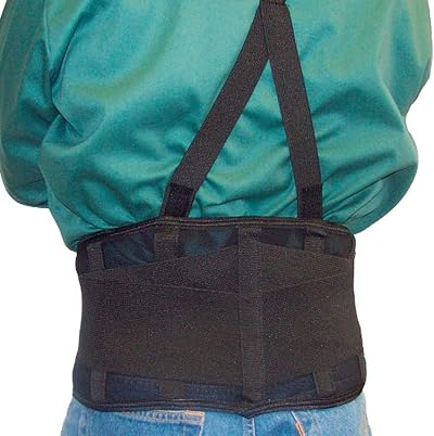 IMPACTO Medium Back Coach Elastic Support Belt W/ Suspenders for Injury