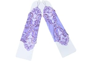 LeJulyeekay Lace Communion Gloves Wedding Pageant Princess Flower Girls Gloves