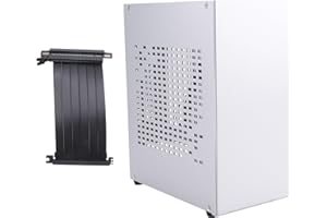 Mucacat A07 Mini ITX Computer Case Chassis HTPC Host Case USB3.0 ITX Enclosure with Graphics Card Extension Cable(B)