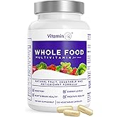 VitaminIQ Whole Food Multivitamin for Men (120 Vegetarian Capsules) – Men’s Daily Multivitamin with Calcium, Magnesium, Selenium, and Essential Vitamins A, B6, C, D3, E, and More