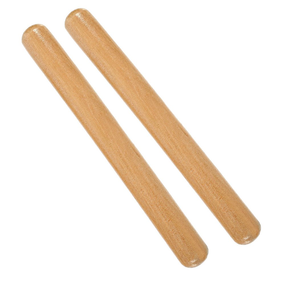 8 Inch Rhythm Natural Hardwood Sticks with a Carry Bag 2 Pairs
