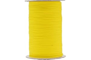 IHKFILAN 1/8Inch Polypropylene Utility Rope Drawstring Hollow Braided PP Rope,Barrier Rope String,Polypro Rope,Golf Courses,Trail Marking,Ski Slopes,Outdoor Concerts,Tie-Downs,328feet(100m) Yellow