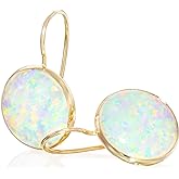 Gemstone Earrings for Women - Gold Gemstone Drop Earrings - Birthstone - 14K Gold Earrings for Women - Gold Formal Earrings - Boho Wedding Earrings for Brides - Gold Dangle Earrings