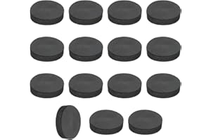 uxcell 15Pcs Rubber Solid Discs Washers, 20mm OD x 4mm Thick Anti Slip Bumper Pads Non-Adhesive Rubber Spacers Flat Round Gas