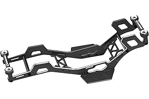 DashRC SCX24 Aluminum Chassis Kit, 7° Angled Skid LCG Rock Buggy Frame for Axial SCX24 RC Rock Crawler Upgrades