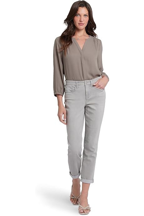 Margot Girlfriend Jeans With Roll Cuffs at Amazon Women's Jeans store