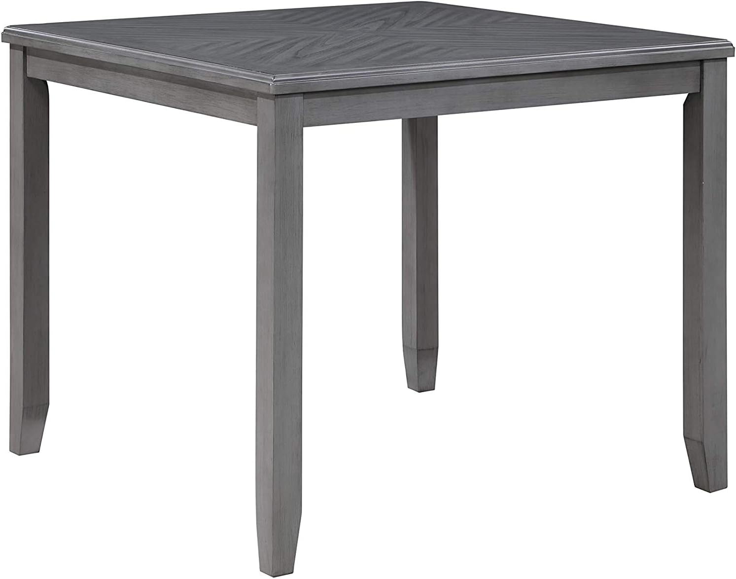 New Classic Furniture Gia 5-Piece Counter Set with 1 Table and 4 Chairs, 42-Inch, Gray: Furniture & Decor