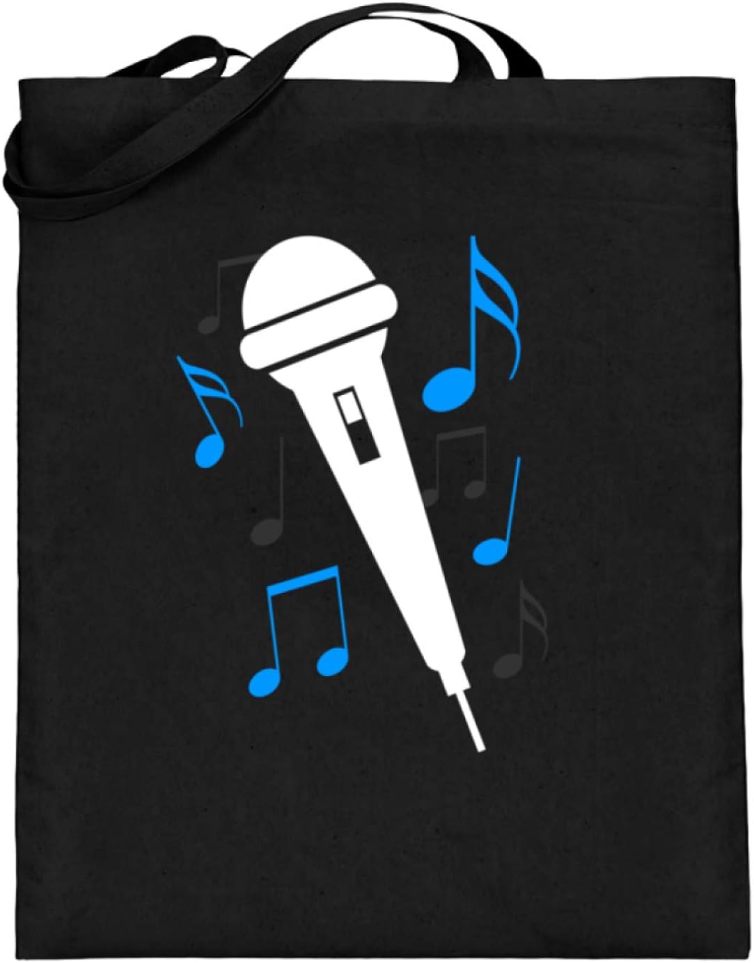 SPIRITSHIRTSHOP Micrófono, cantante, cantante, notas, notas musicales