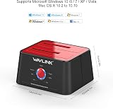 WAVLINK USB 3.0 to SATA External Hard Drive Docking Station Dual Bay 2.5/3.5 view 6