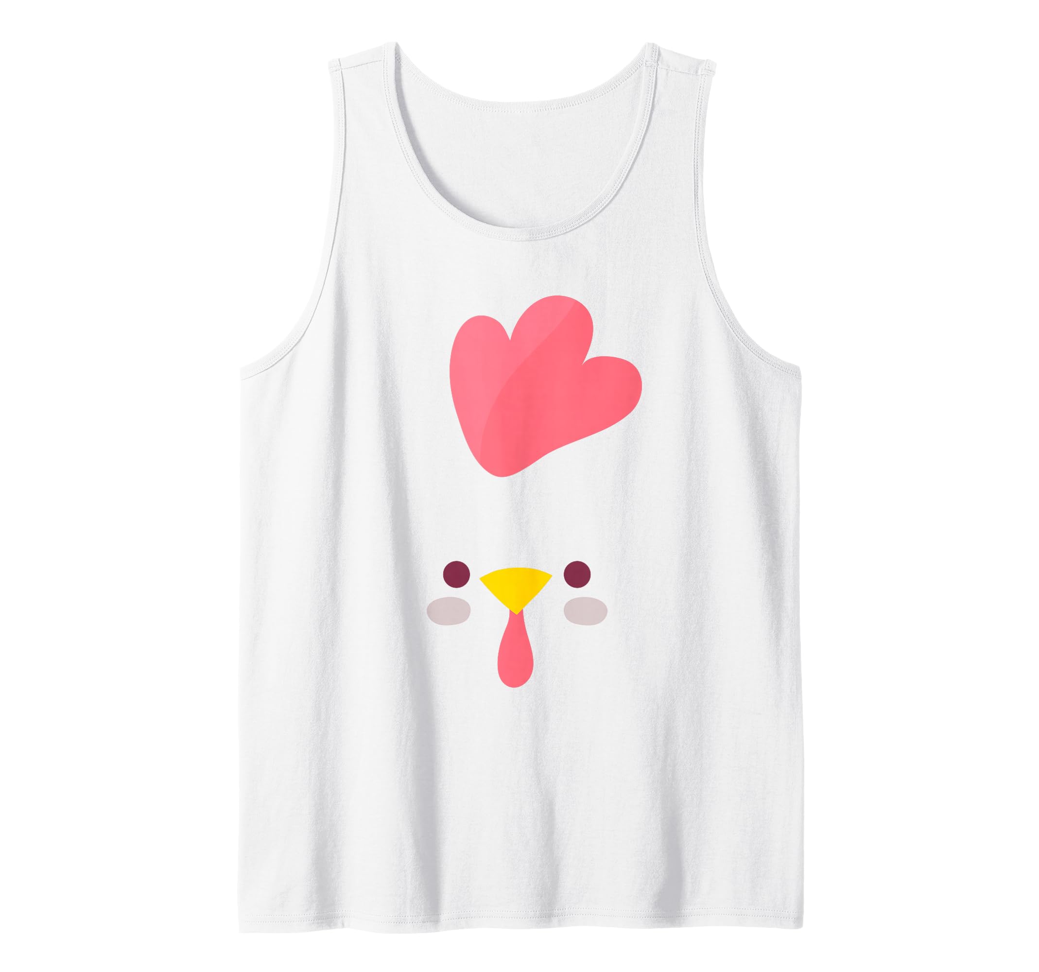 Cute Chicken Animal Face Disguise Costume Carnival Halloween Tank Top