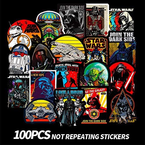 CHSTAR Cool Water Bottles Stickers, Laptop Sticker for Computer, Hydro Flask, Guitar, Bike, Skateboard Stickers Waterproof Vinyl Decals Stickers, Best Gift for Adult,Children,Teen 100pcs Pack.
