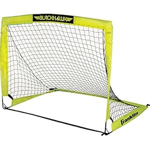 Franklin Sports Blackhawk Backyard Soccer Goal – Portable Pop Up Soccer Nets – Youth + Adult Folding Indoor + Outdoor…