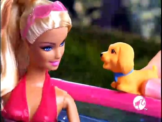 barbie puppy swim school pool