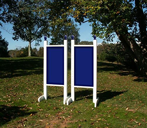 6ft Colored Solid Panel Finial Jumper Wing Standards Horse Jumps #256