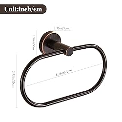 BigBig Home Bronze Towel Ring, Bathroom Towel
